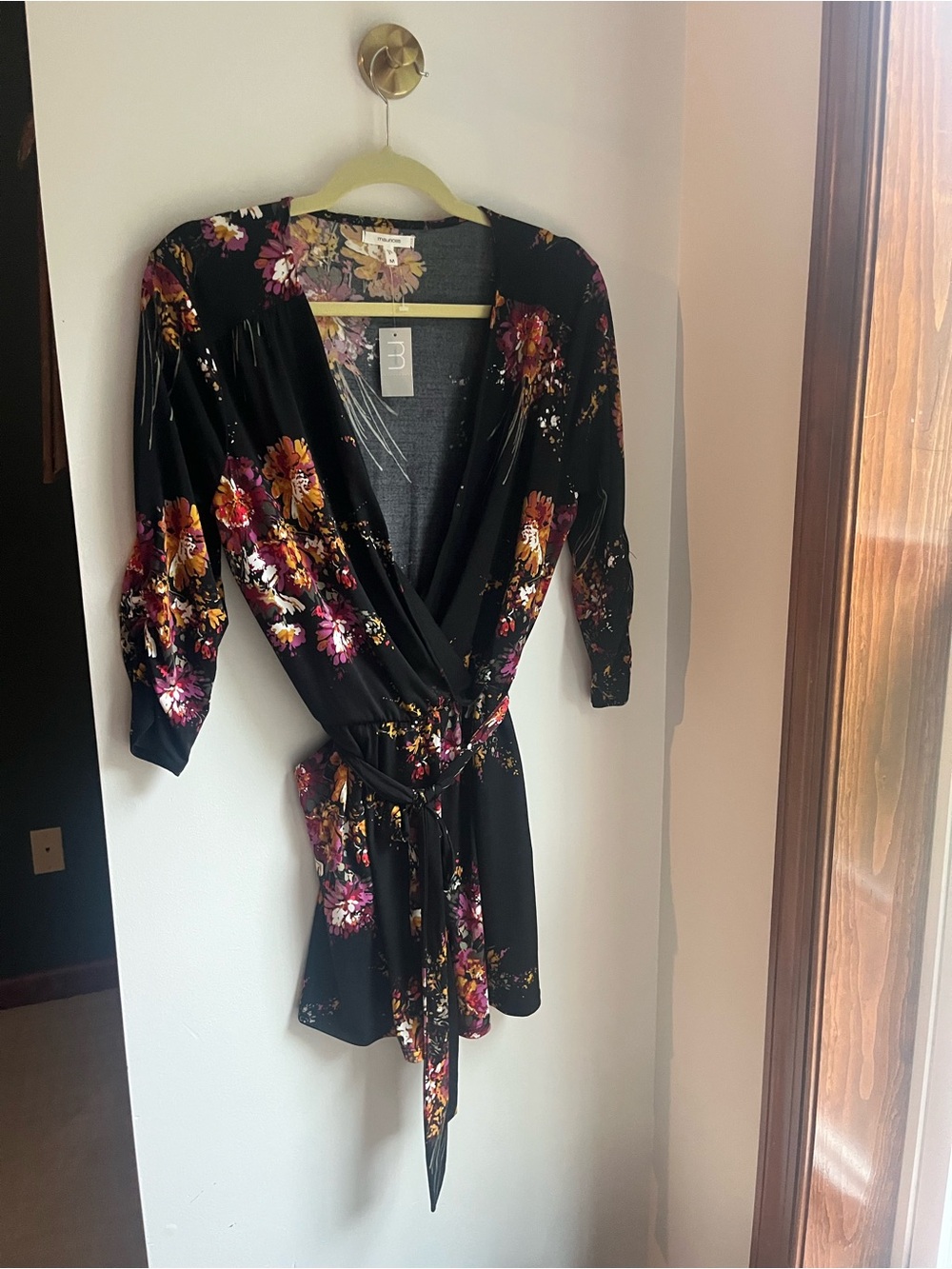 NWT Maurices Black Floral Romper | Fall Outfit | Boots | Date Night